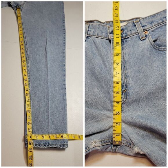 Levi's 550 Vintage 90s Light Wash Blue Jeans High Waisted Relaxed Fit Women's - Picture 12 of 13